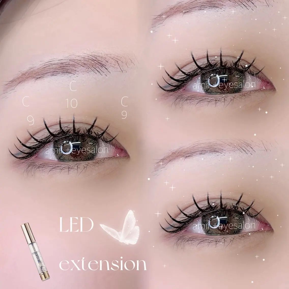 大人気クーポン🕊️【オフ込】LED100本+束感コーティング仕上げ付(話題のLカールに変更可能🌟)の写真