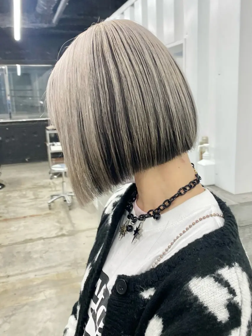 ショート カラー 切りっぱなしボブ ボブ カット ヘアカラー ［似合わせヘア］ ✂︎OGURO✂︎のヘアスタイル