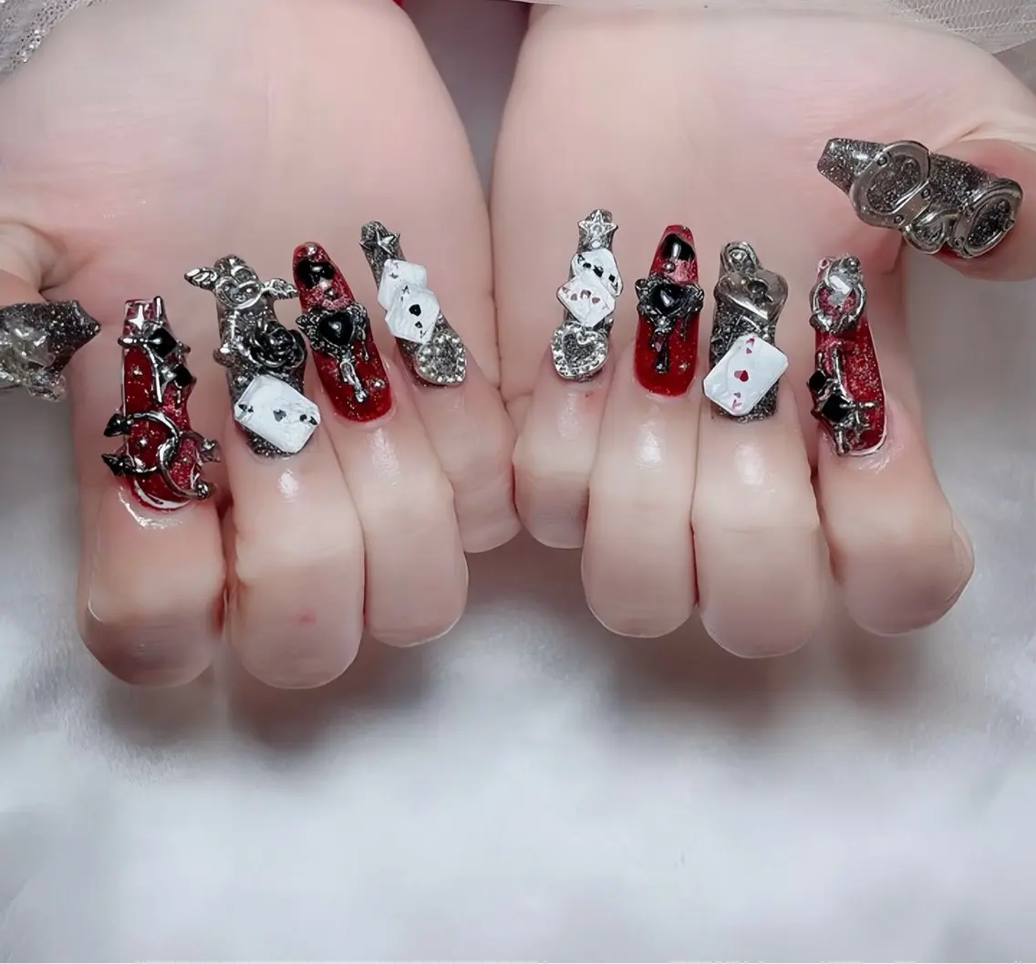 ネイル オーロラネイル チークネイル 桜ネイル クリアネイル ドット ハンドネイル Rin Nail 新大久保店のネイルデザイン