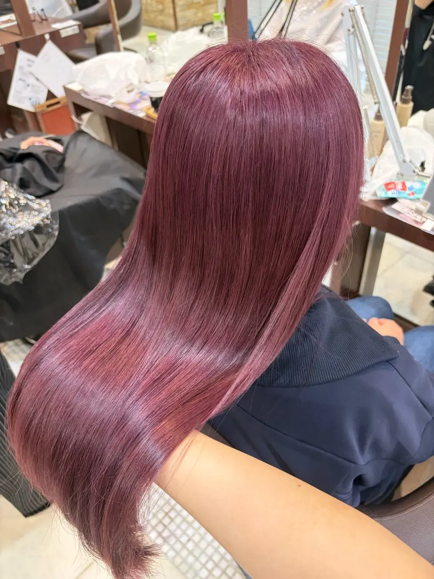 ロング カラー ヘアカラー 【暖色ハイトーン】 HARUNA🌼のヘアスタイル