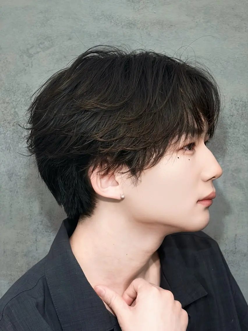 ショート ヘアアレンジ メンズ メンズ韓国風 韓国風ヘア ショートヘア メンズヘア/松下 創斗のヘアスタイル