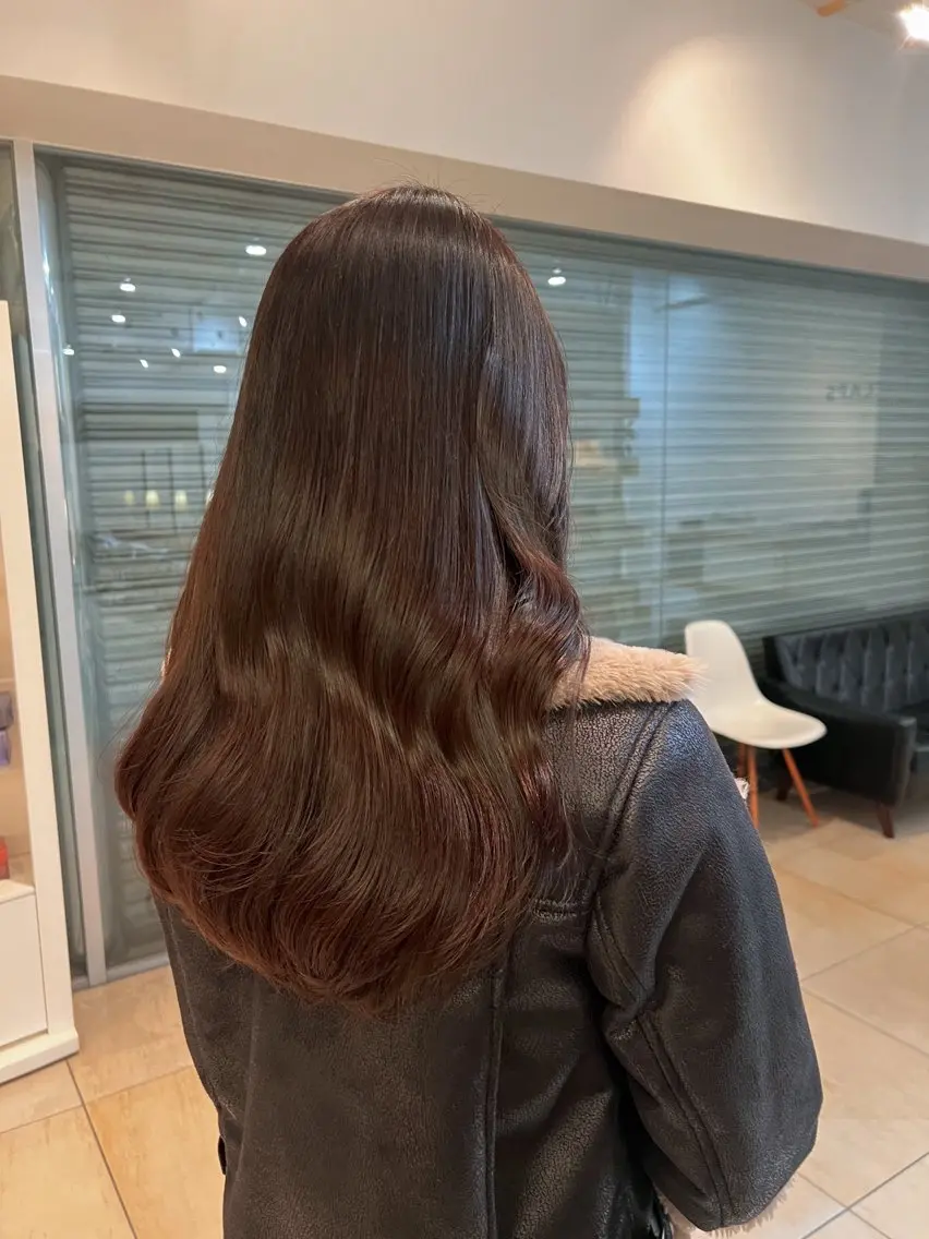 ロング カラー ブラウンカラー ナチュラルブラウン ロング リリカ🐈‍⬛メンズ カットモデル/上永谷のヘアスタイル