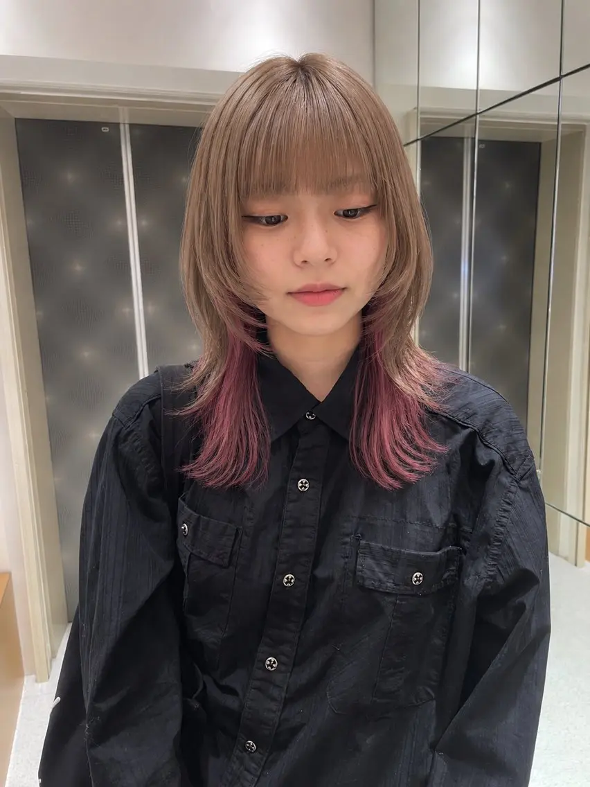 ❣️✨🎨選べる人気カラー）裾カラーor インナーカラー＋スチーム TR¥14500【仙台】の写真