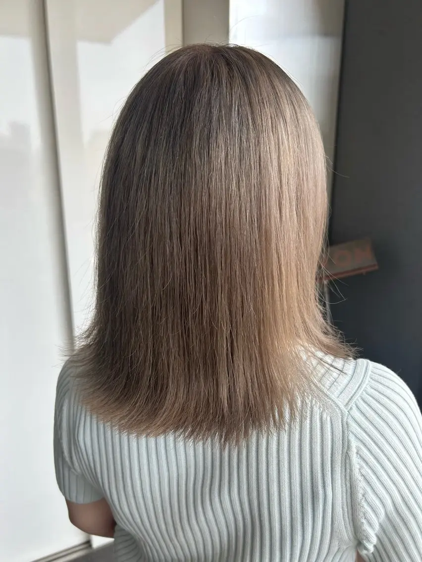 ミディアム カラー ヘアカラー トリートメント 滝本 和叶のヘアスタイル