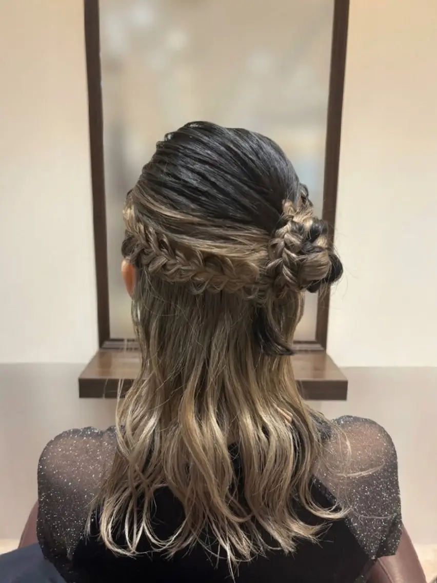 ヘアアレンジ ヘアセット チハル🌙 カラー🌙ヘアセットのヘアスタイル