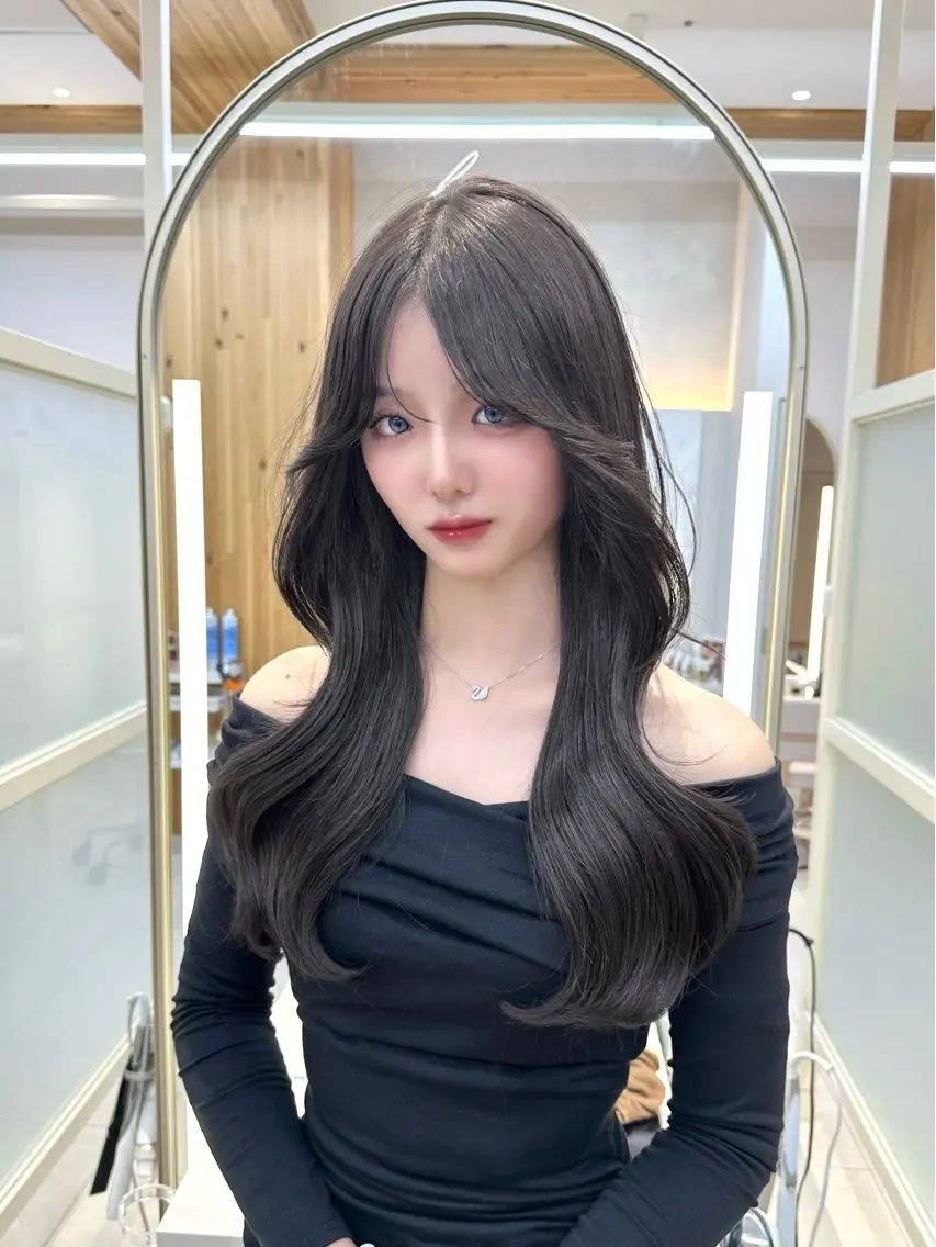 ロング カラー カット ヘアカラー トリートメント 🇰🇷韓国風くびれ ヘア🇰🇷中村優大のヘアスタイル
