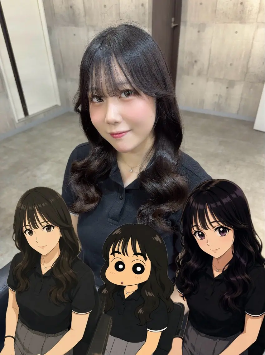 ミディアム ヘアアレンジ NANOHA エクステ・ヘアセットのヘアスタイル