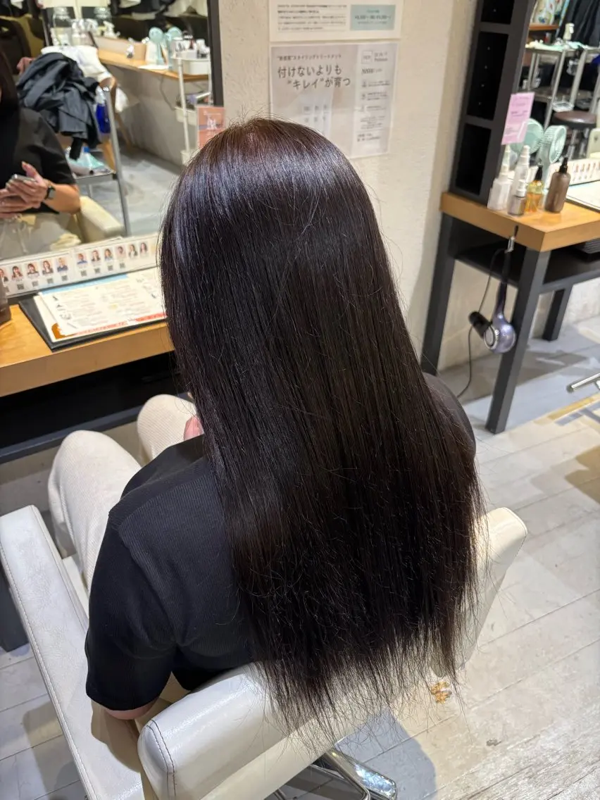 ロング 梅田/カラーモデル 風香のヘアスタイル
