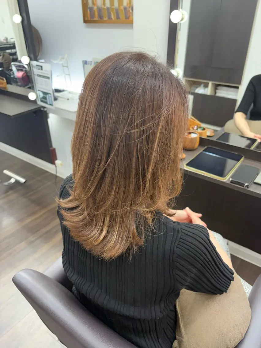 セミロング カット ヘアカラー トリートメント ヘッドスパ 髪質改善FORMA 💫S.Katohのヘアスタイル