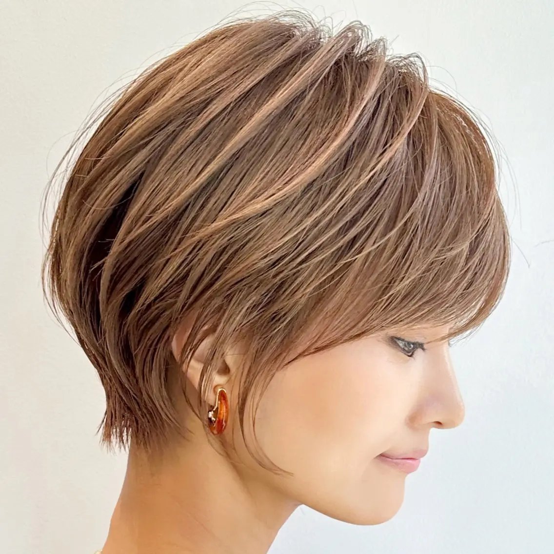 ショート カラー ショートヘア ✨大人ショート専門 カットモデル/銀座のヘアスタイル