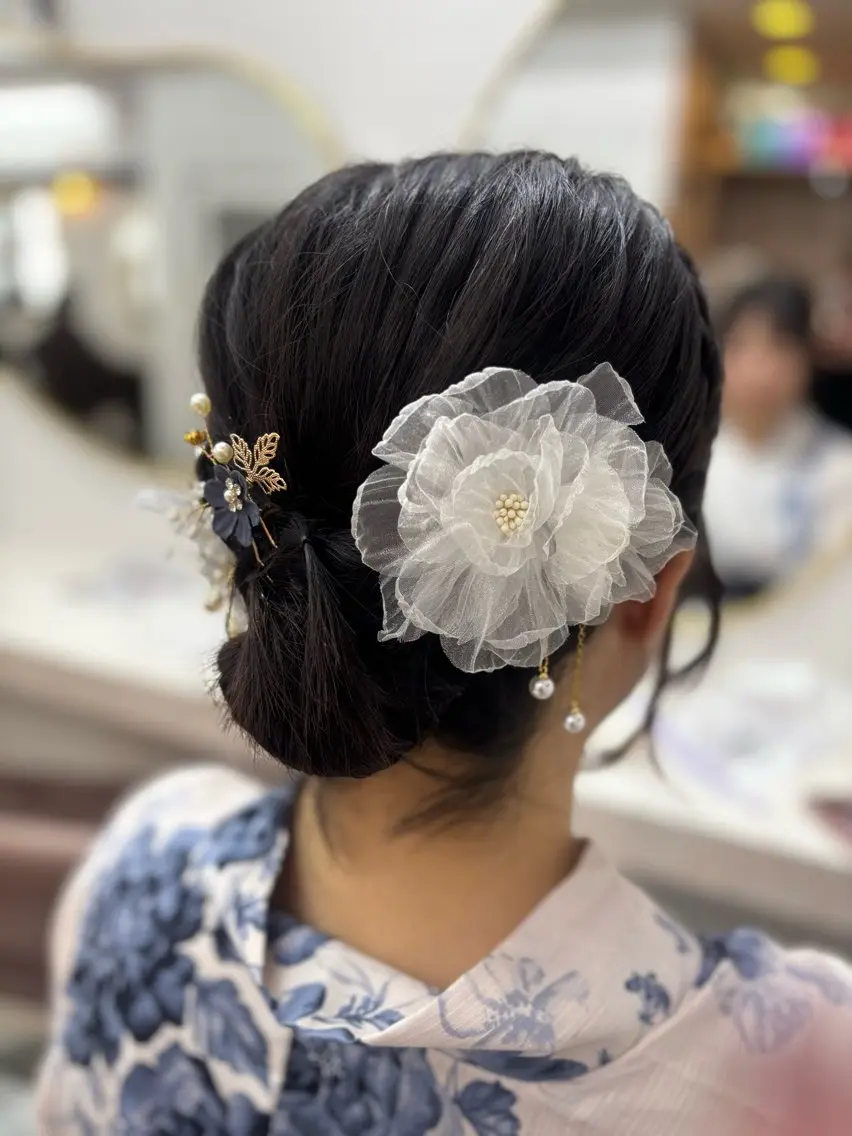 ヘアアレンジ ゆめな／ヘアセット /ワンカラー💗🫧のヘアスタイル