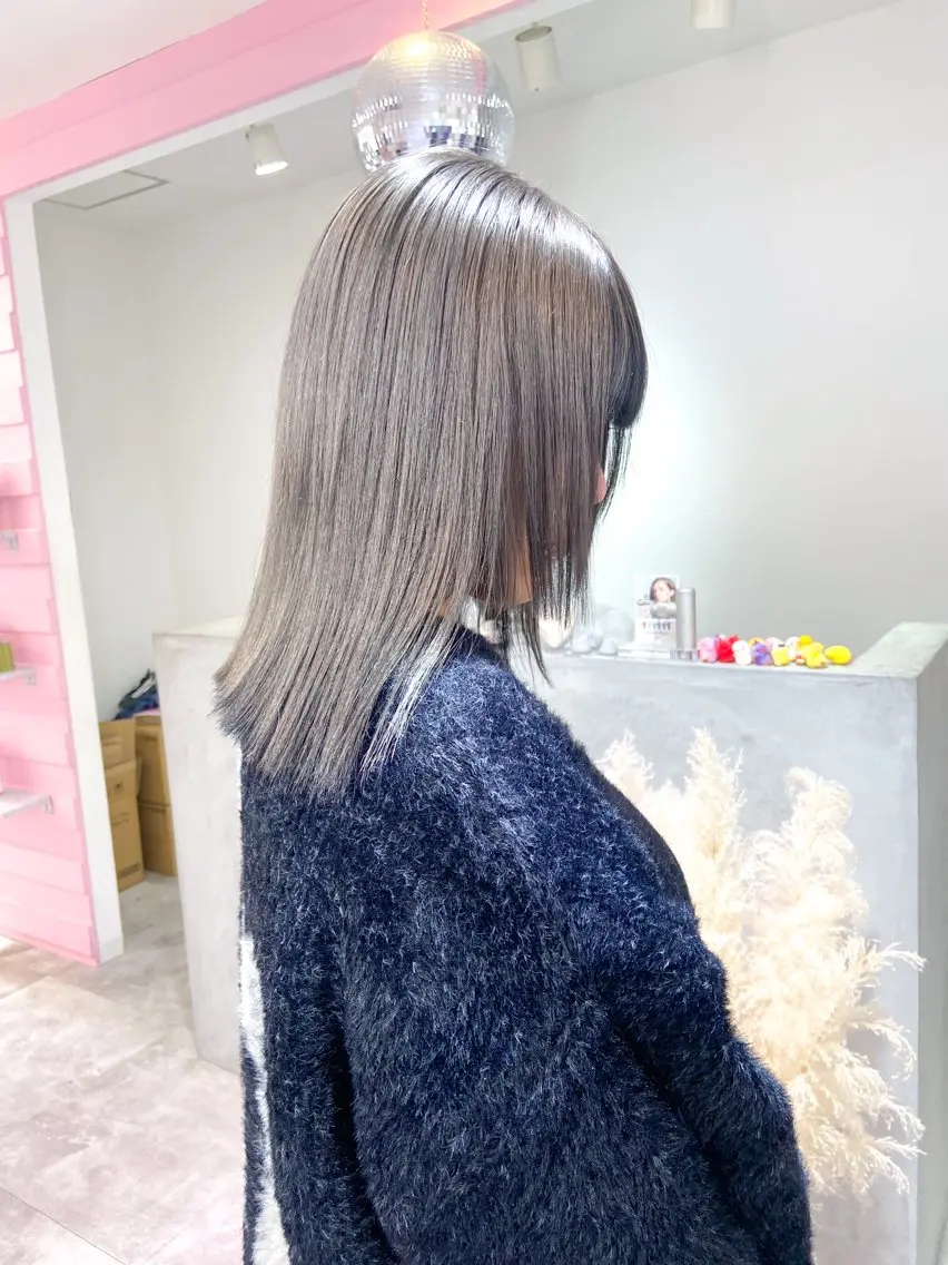 ミディアム カラー デザインカラー ダブルカラー シルバー 🌼似合わせのプロ 心斎橋/rena🌼のマツエク・マツパデザイン