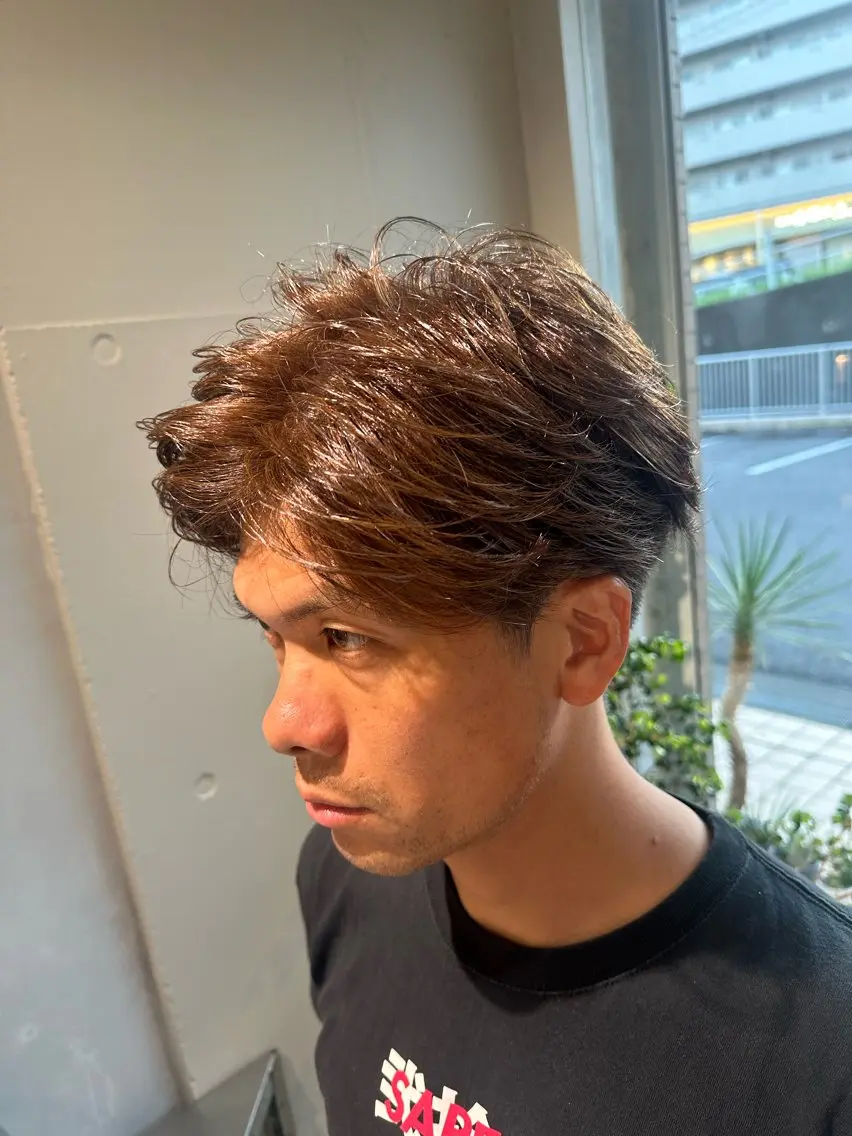 メンズカット＋カラーの写真