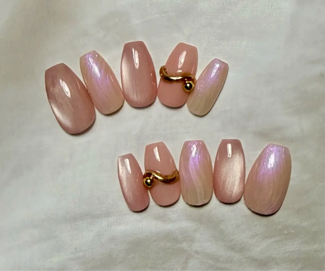 ネイル アートネイル チークネイル フラッシュネイル フラッシュマグ フレンチネイル Mai’s nailのネイルデザイン