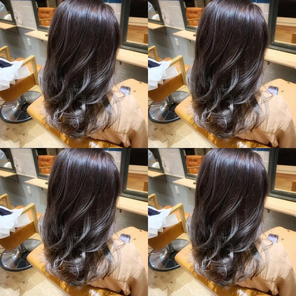 ミディアム アッシュ ✨レイヤー/髪質改善 /縮毛矯正✨ナカムラのヘアスタイル