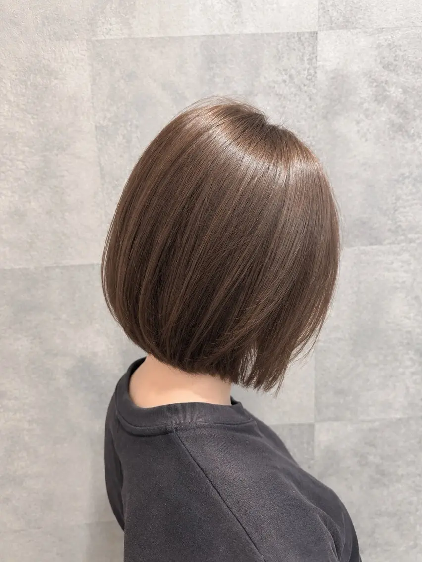 ショート ショートボブ ボブ 髪質改善 ショートヘア カット ヘアカラー トリートメント 艶髪カラー/髪質改善 細貝 舞利のヘアスタイル