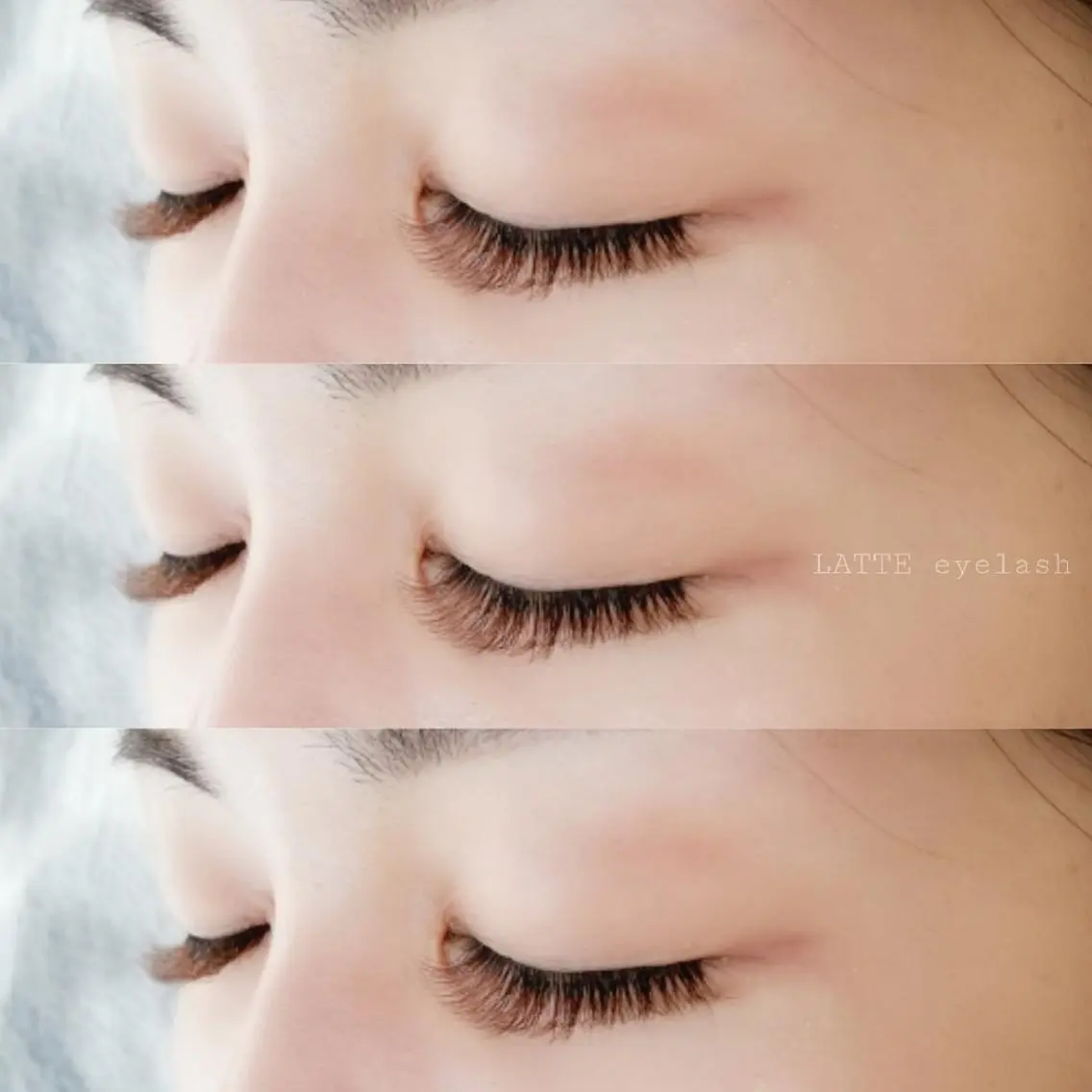 マツエク・マツパ ボリュームラッシュ LATTE eyelashのマツエク・マツパデザイン