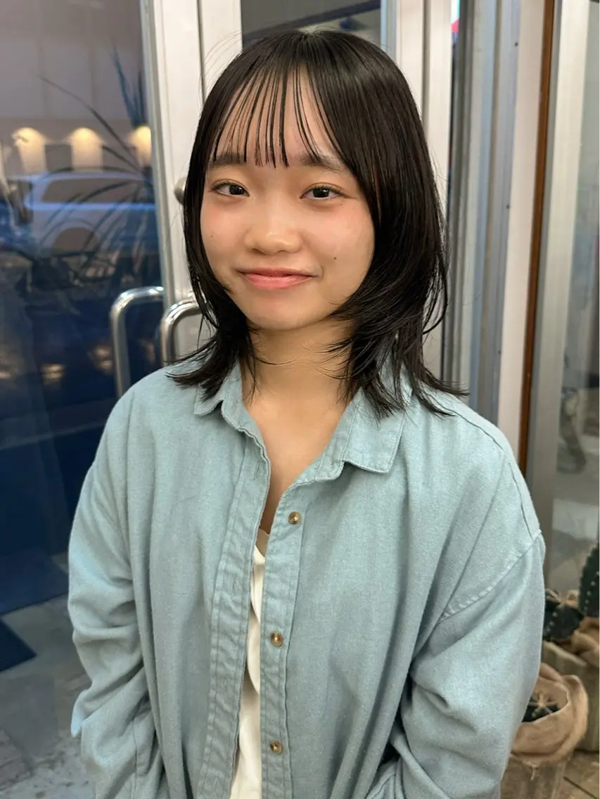 セミロング カット ヘアカラー 🐏nao /レイヤーカット🐏のヘアスタイル