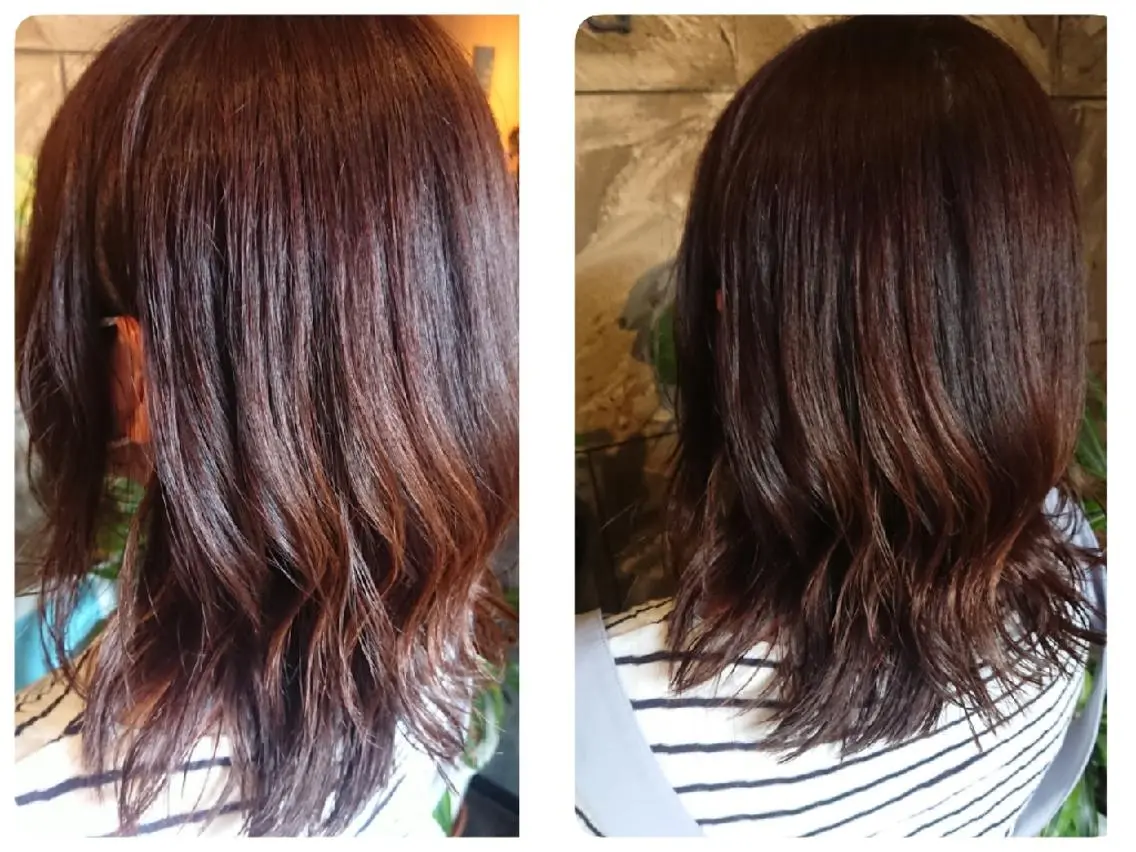 ミディアム 清水 旭美のヘアスタイル