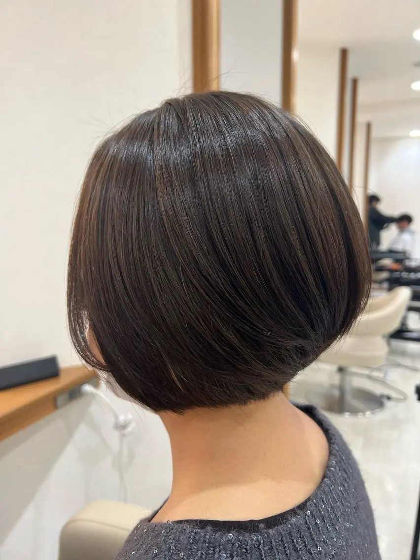 ショート ボブ カット ✨ナチュラル✨ 佐藤隆志のヘアスタイル