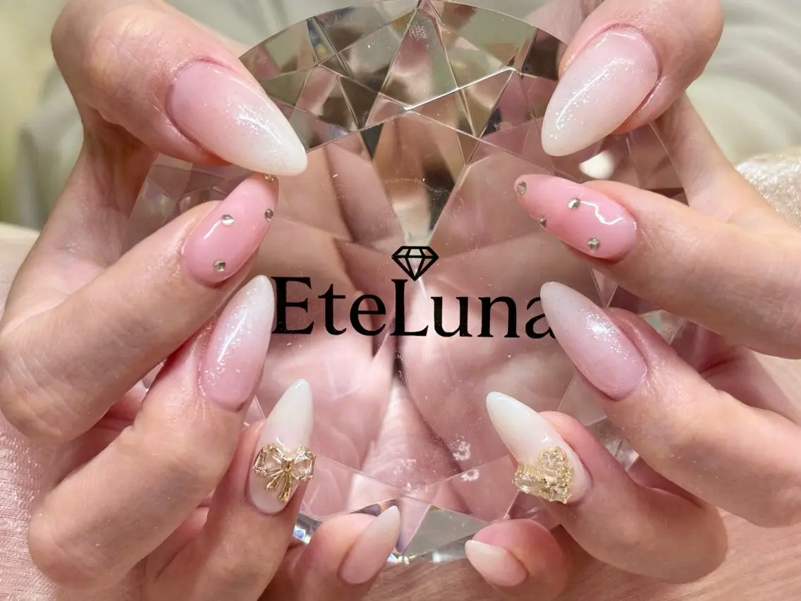 ネイル 持ち込み ワンホンネイル ETE LUNA NAILのネイルデザイン