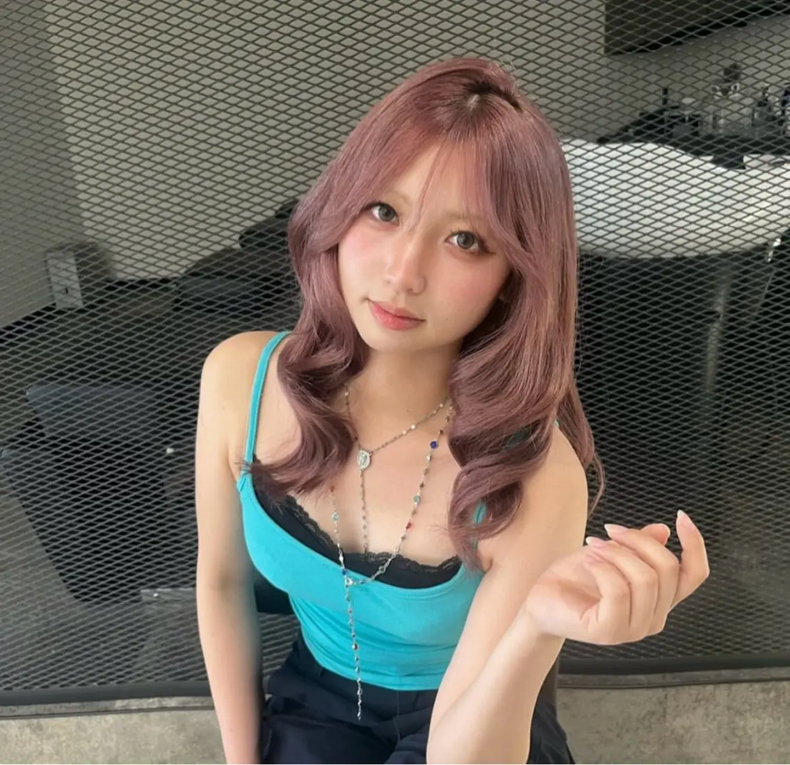 セミロング ヘアカラー トリートメント ciate MOEのヘアスタイル