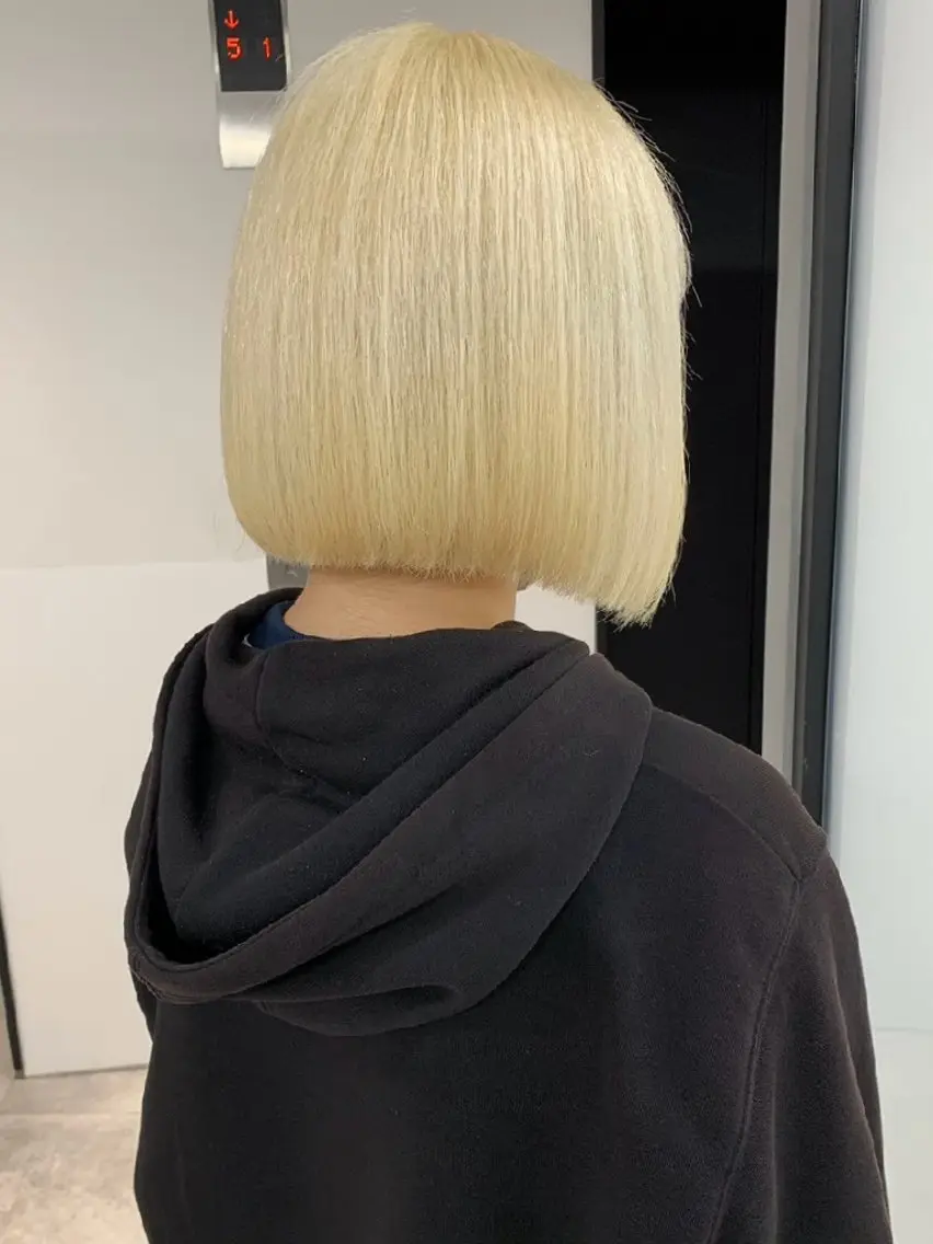 ブリーチ矯正美髪矯正 ✨オオエタクミのヘアスタイル