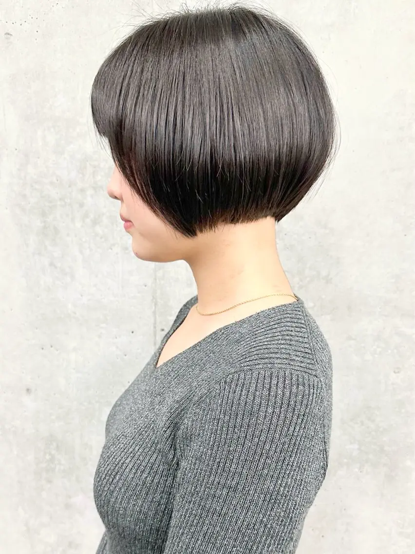 ショート カット ヘッドスパ ボブ/ゆるふわ ボブパーマ/とういのヘアスタイル