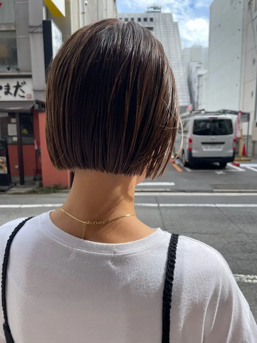 ショート カラー ボブ カット ヘアカラー トリートメント ayane⭐️ボブ・ ショート・パーマのヘアスタイル