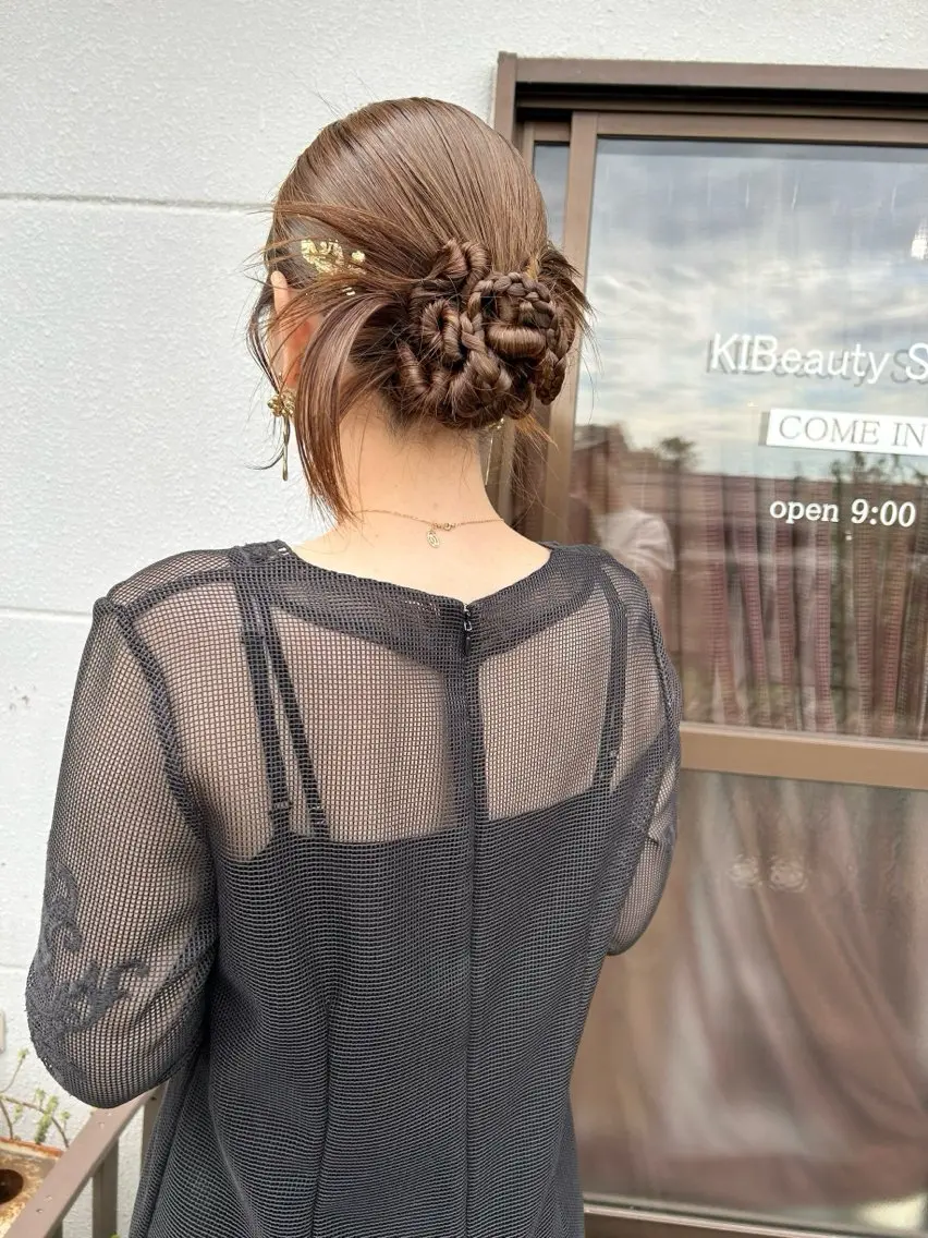 ロング ヘアアレンジ ヘアセット ナカジマ ナナのヘアスタイル