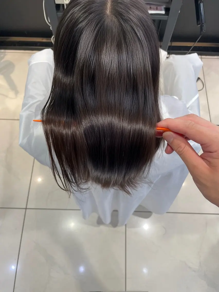 ロング 縮毛矯正 🫧似合わせ艶カラー /平山🫧のヘアスタイル