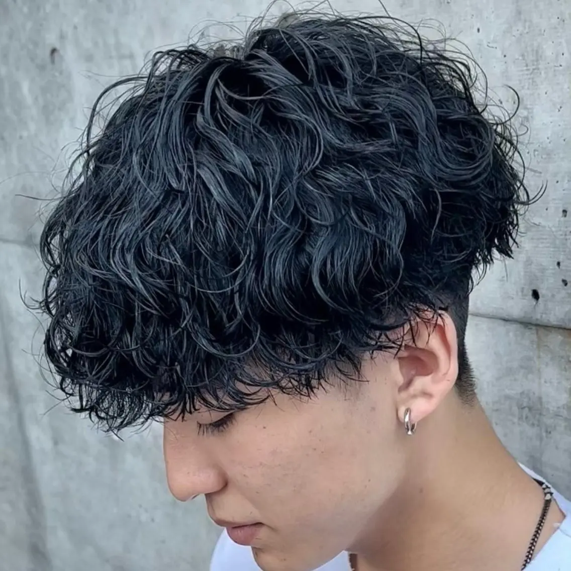 ミディアム パーマ ヘアアレンジ メンズ fifth 石川 凪のヘアスタイル