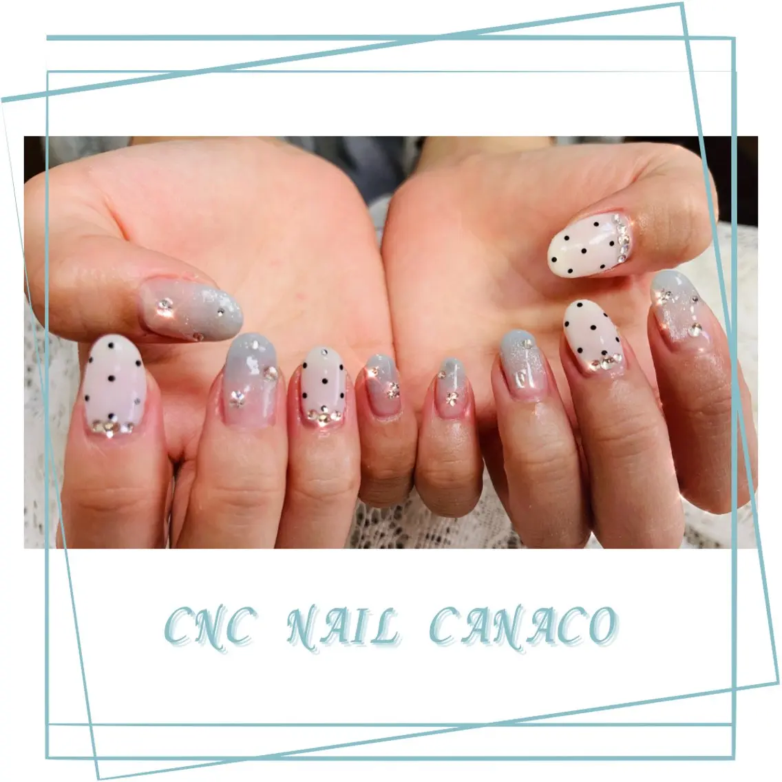 ネイル アートネイル ドット マグネットネイル 持ち込み オフィスネイル ハンドネイル ハンドケア ベテランネイル cnc nailのネイルデザイン