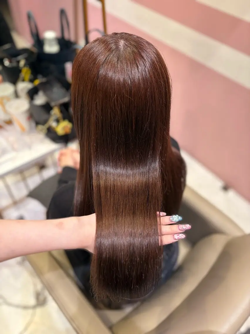 ロング カラー ブリーチ ブリーチなしカラー トリートメント ヘアカラー 💗Ayaka💗 愛されモテカラー🎀のヘアスタイル