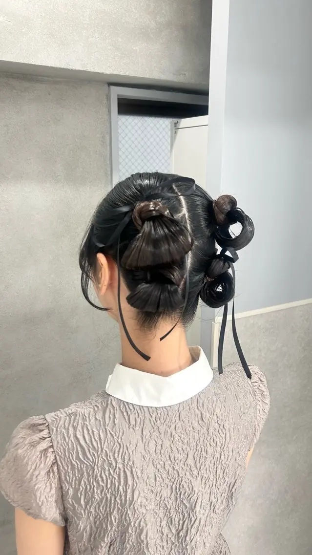 ヘアセット ❤︎REIKA❤︎ ブリーチなしWカラーのヘアスタイル