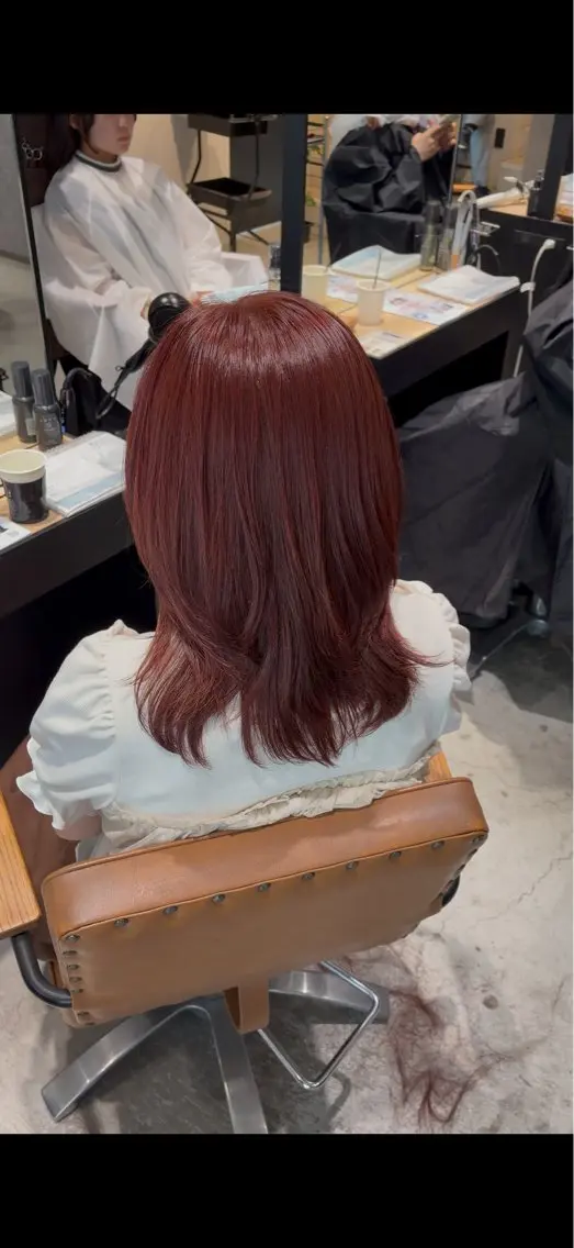 カラー ブラウンカラー レッドカラー ヘアカラー shinaho /透明感カラー･ボブのヘアスタイル