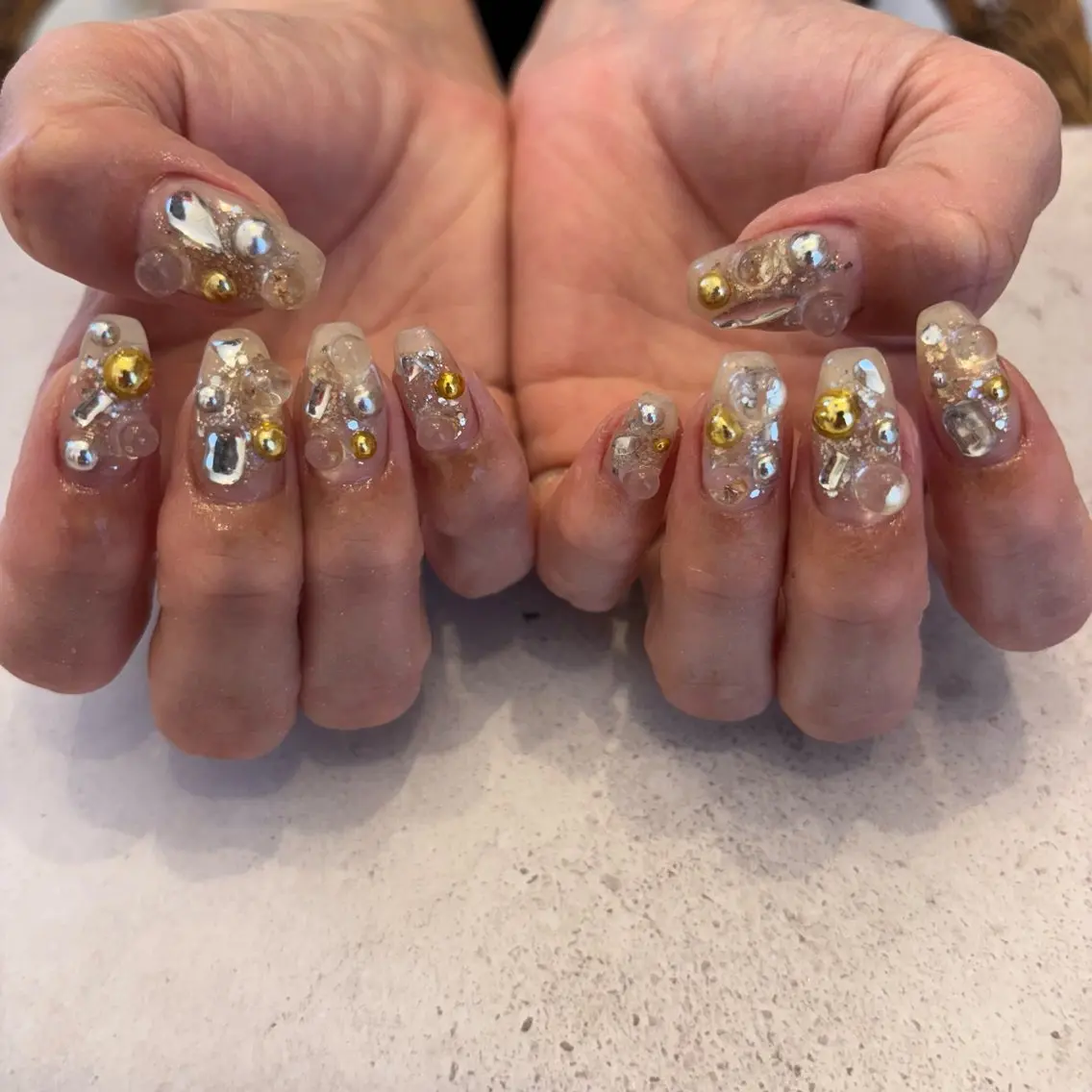 ネイル ハンドネイル Sea  nail by emaのネイルデザイン