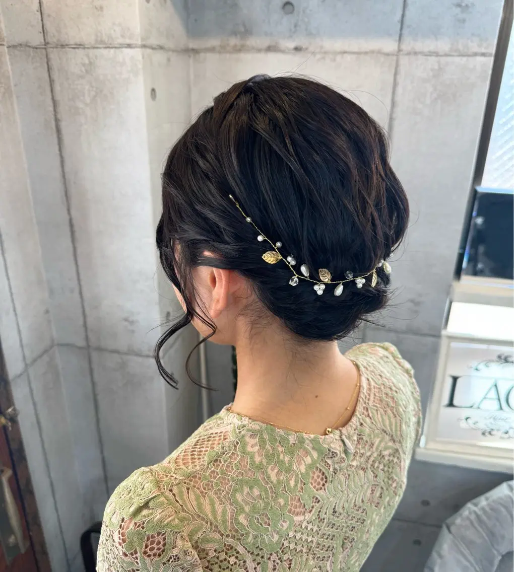 ショート ヘアアレンジ ショートヘア ヘアセット 石井 綺乃のヘアスタイル