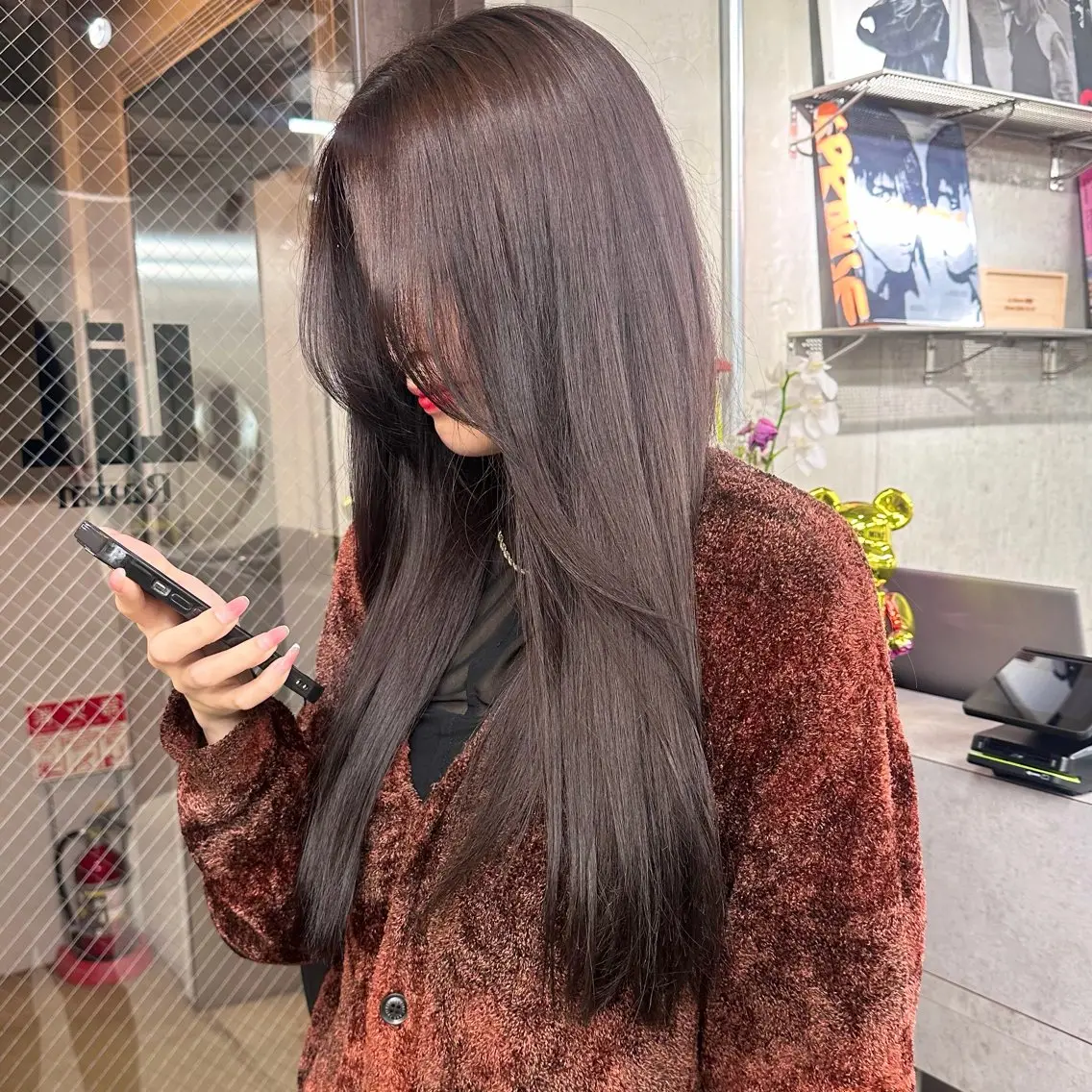 セミロング カラー ヘアアレンジ ヘアカラー トリートメント TAKUMA⛓️ヘア × ファッション⛓️のヘアスタイル