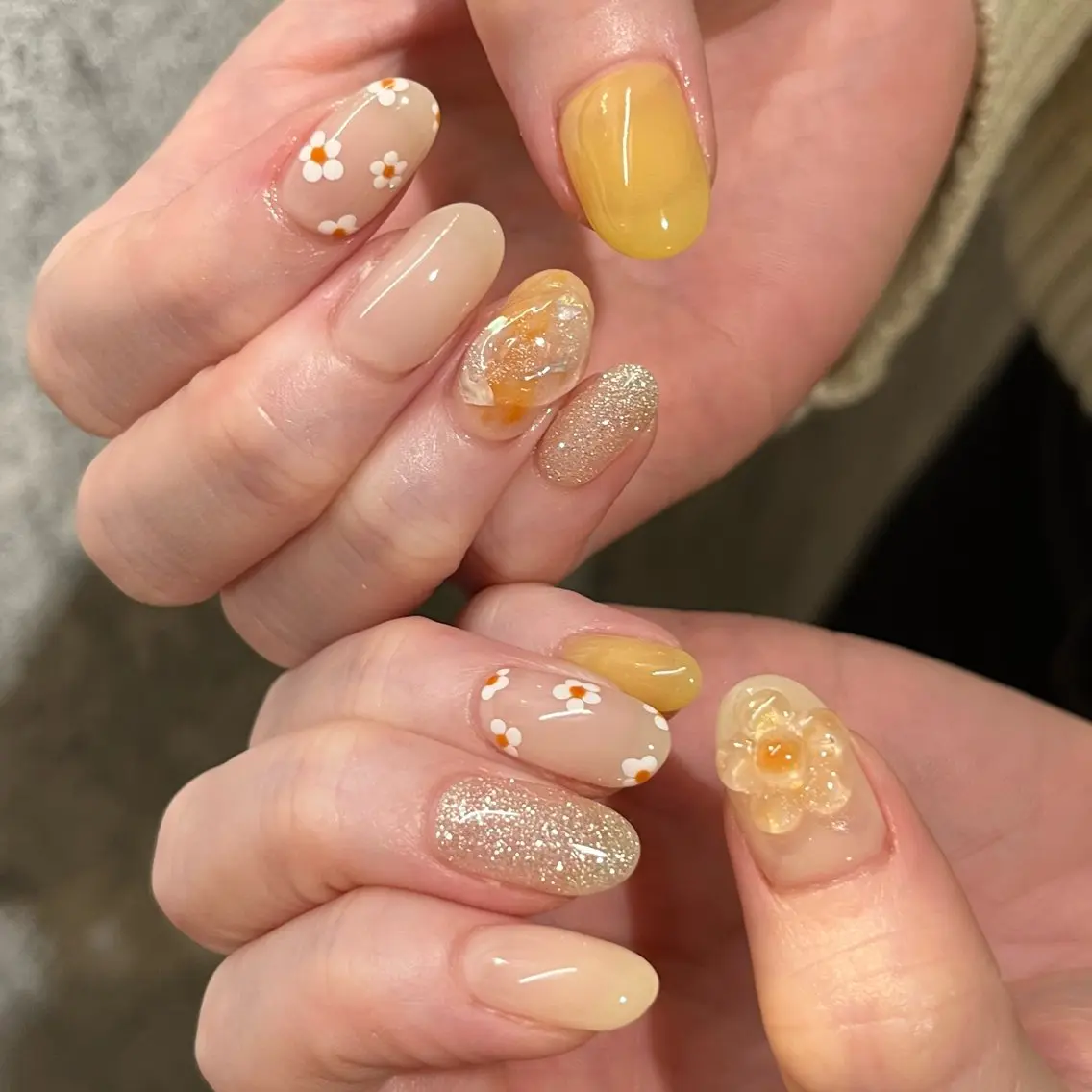 【オフ込み✨】4本アート🩵(10本中)※アートは持ち込み🎀✨の写真