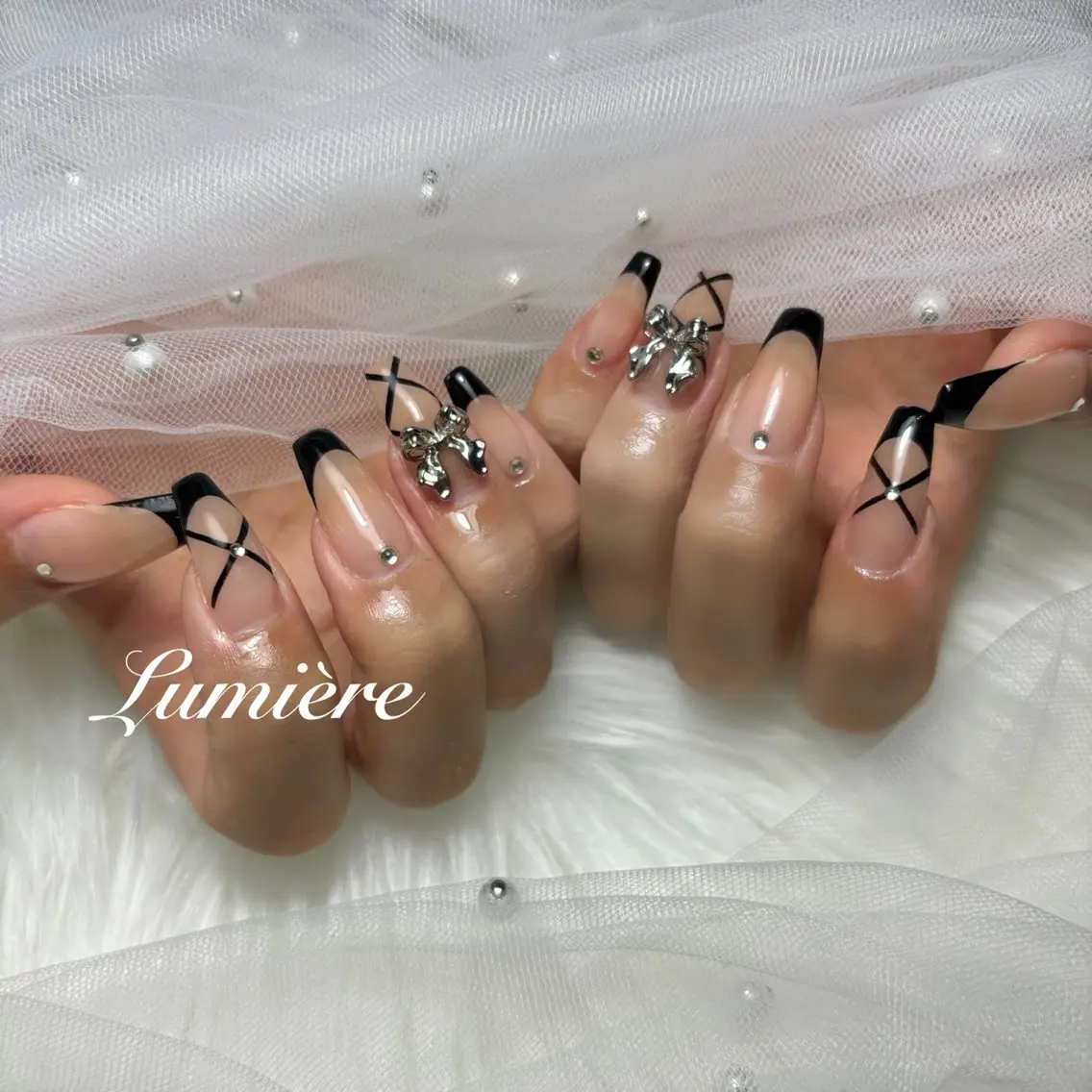 ネイル Lumière｜ ロング｜ワンホンのネイルデザイン