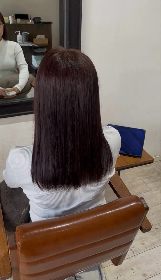 カラー ヘアカラー トリートメント Orque duex misonoのヘアスタイル