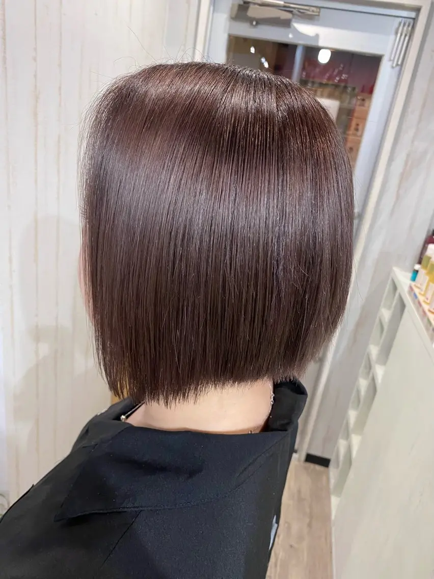 ショート カラー ラベンダーカラー 桑原 由理のヘアスタイル