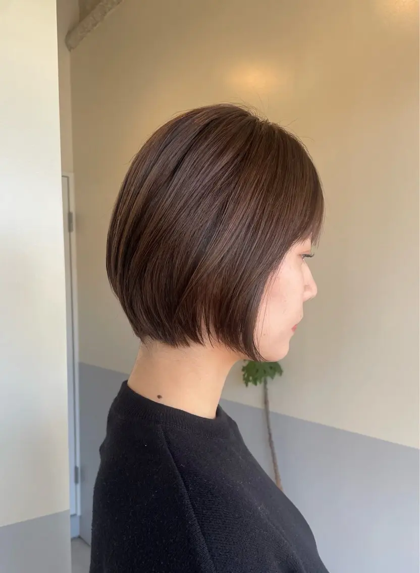 ショート ショートボブ ボブ ショートヘア 小久保 里紗のヘアスタイル