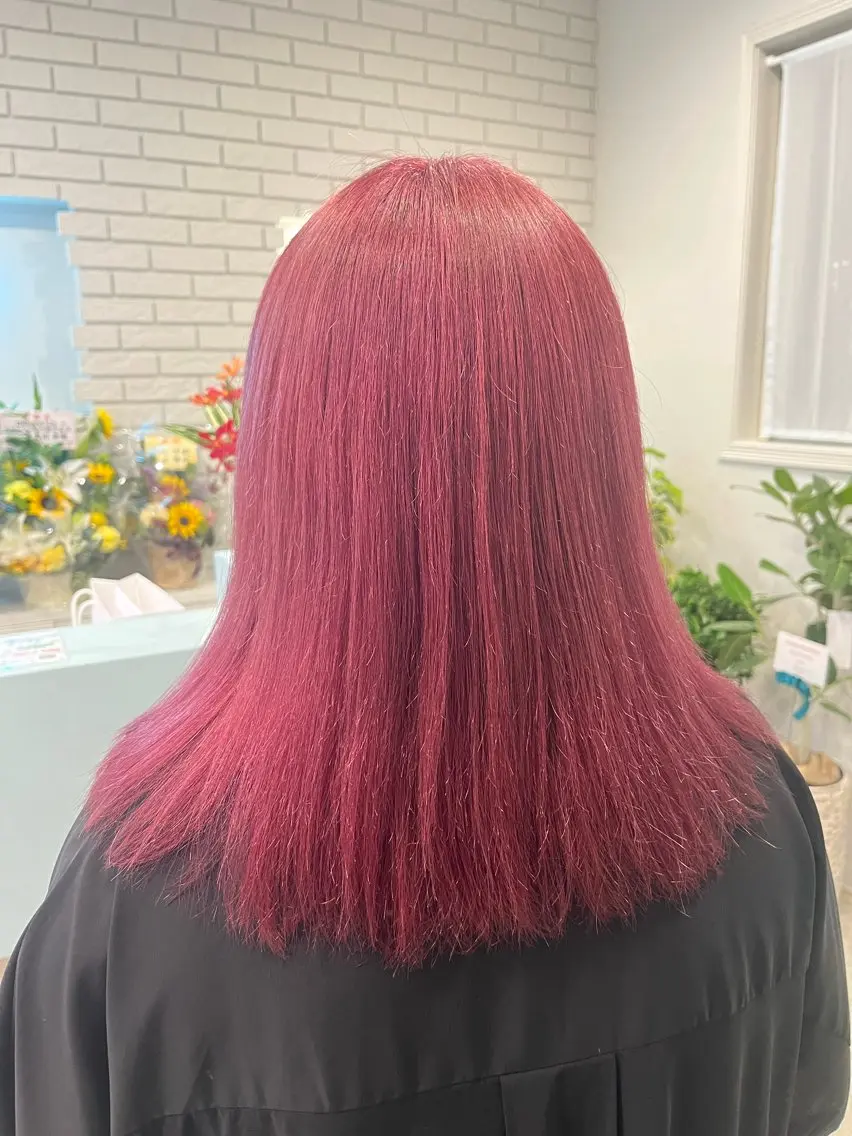 ロング カラー カット ヘアカラー トリートメント LUXIEL みづきのヘアスタイル