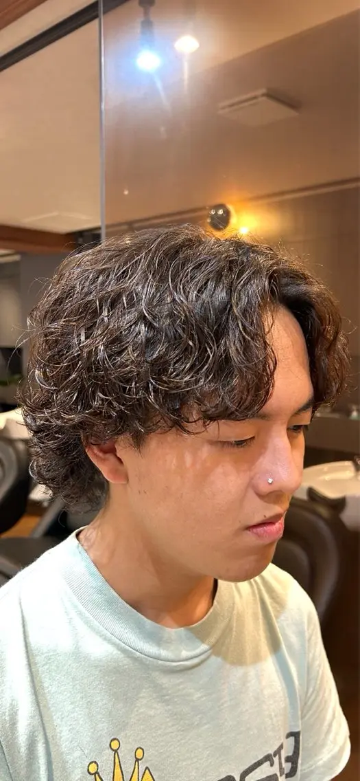 パーマ メンズ メンズパーマ カット パーマ ルキヤ/ elima横浜西口のヘアスタイル
