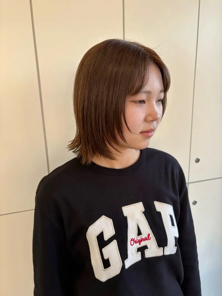 【4回目以降・40%OFF】カット＋艶ワンカラー🫧の写真