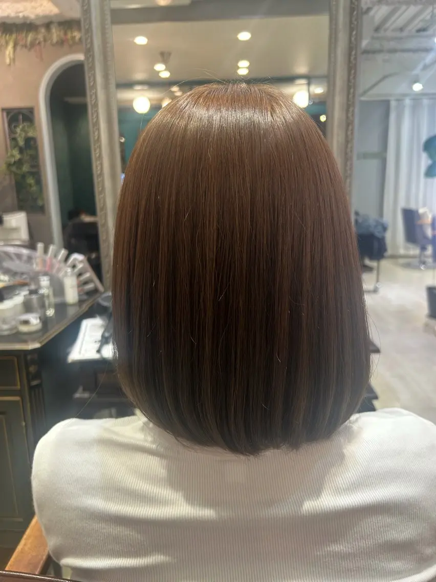 カラー 透明感カラー yuzuna♩のヘアスタイル