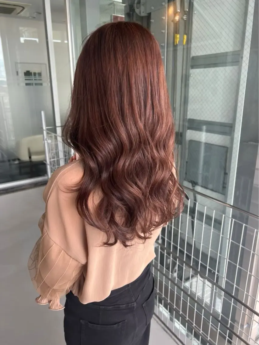 カラー ブラウンカラー ヘアカラー 透明感艶カラー SALTOすずのヘアスタイル