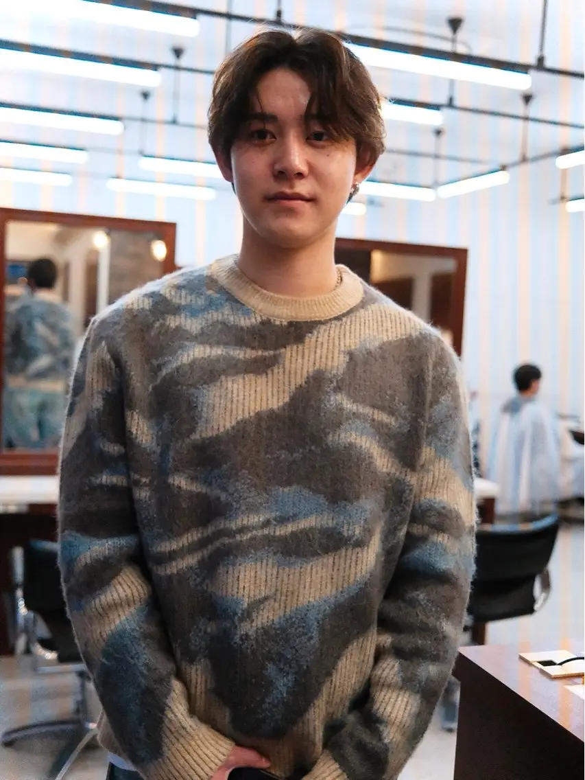 ショート パーマ メンズ センターパート カット パーマ トリートメント ヘアセット メンズ特化パーマ 美容師/小泉賢徒のヘアスタイル
